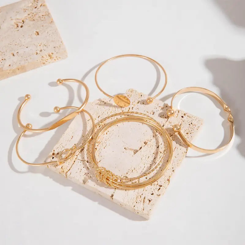 Alondra – Gold Bracelet Set