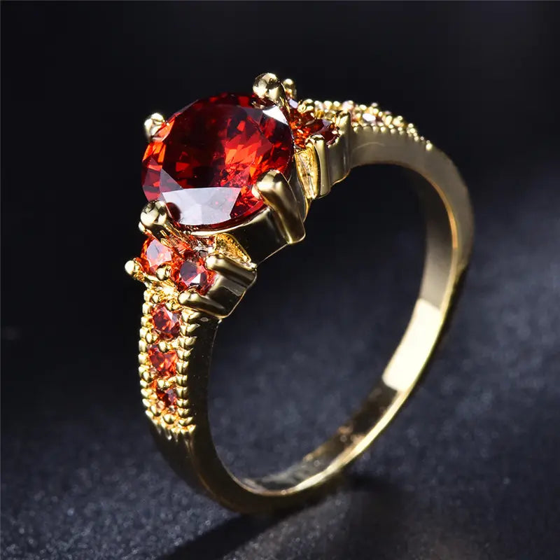 Elowen – Ruby Gold Ring