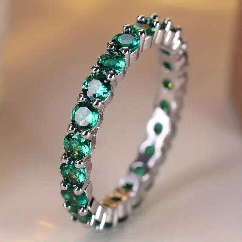 Valeria – Emerald Eternity Ring