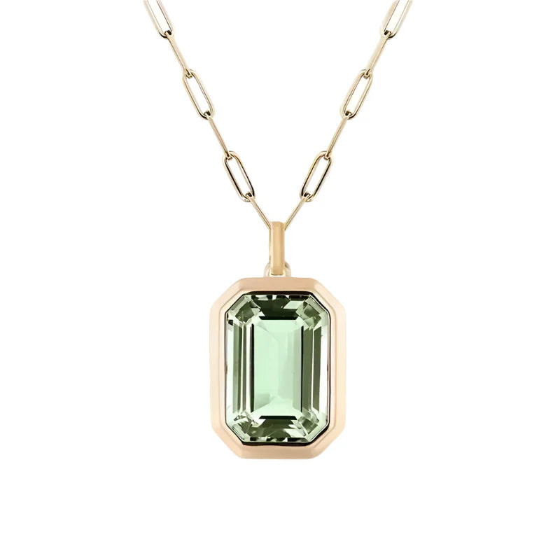 Maelis – Emerald-Cut Pendant Necklace