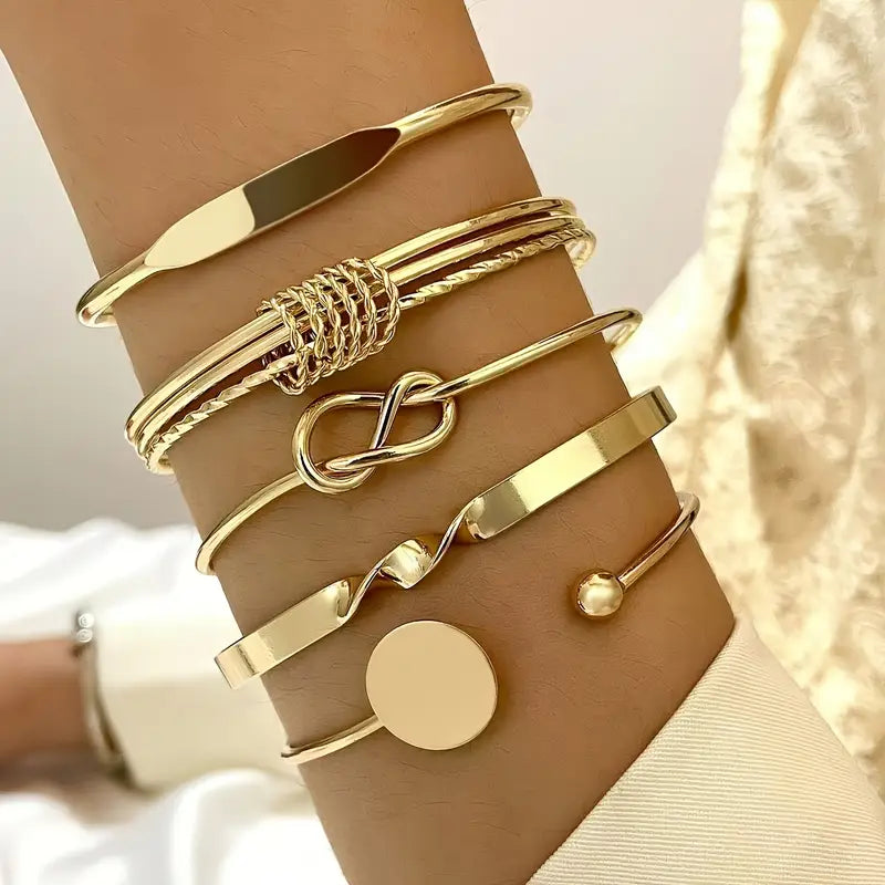 Alondra – Gold Bracelet Set