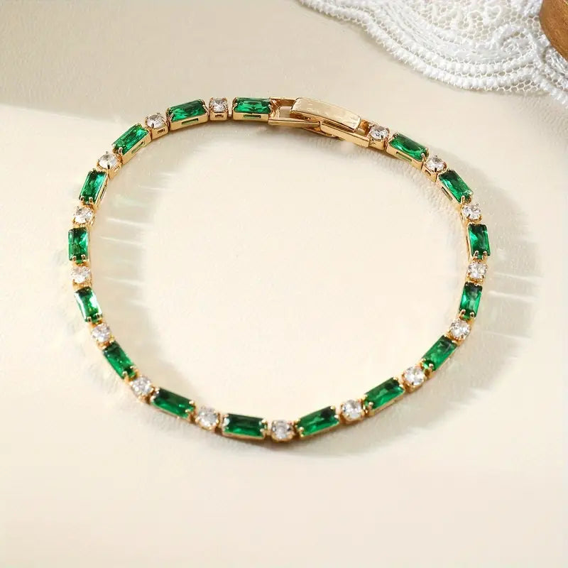 Elspeth – Emerald Tennis Bracelet