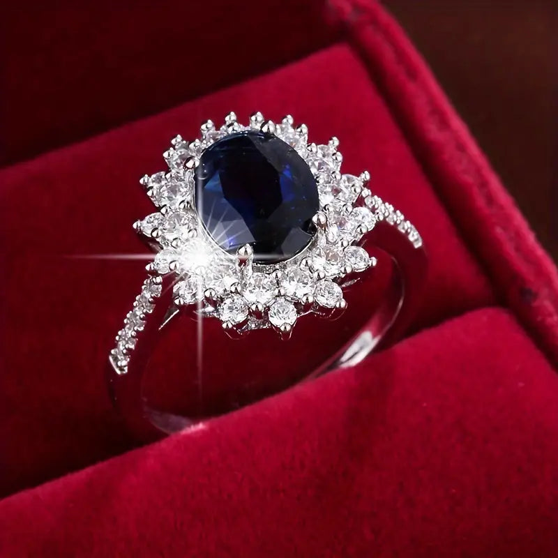 Seraphina – Sapphire White Gold Ring