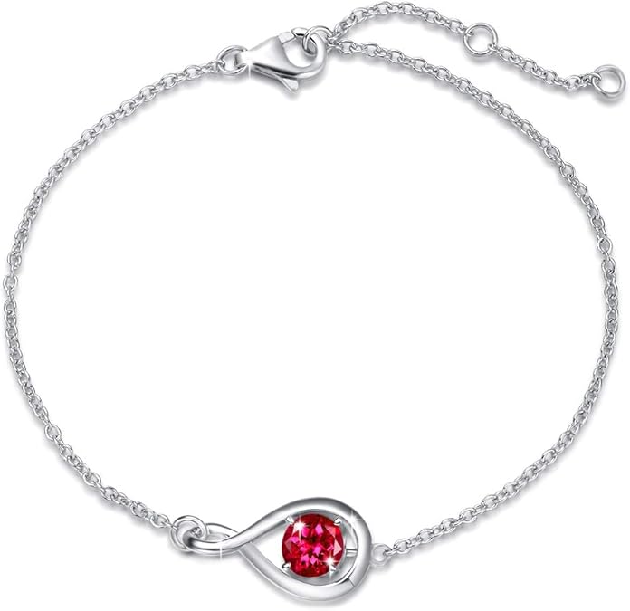 Serelina –  Infinity White Gold Bracelet