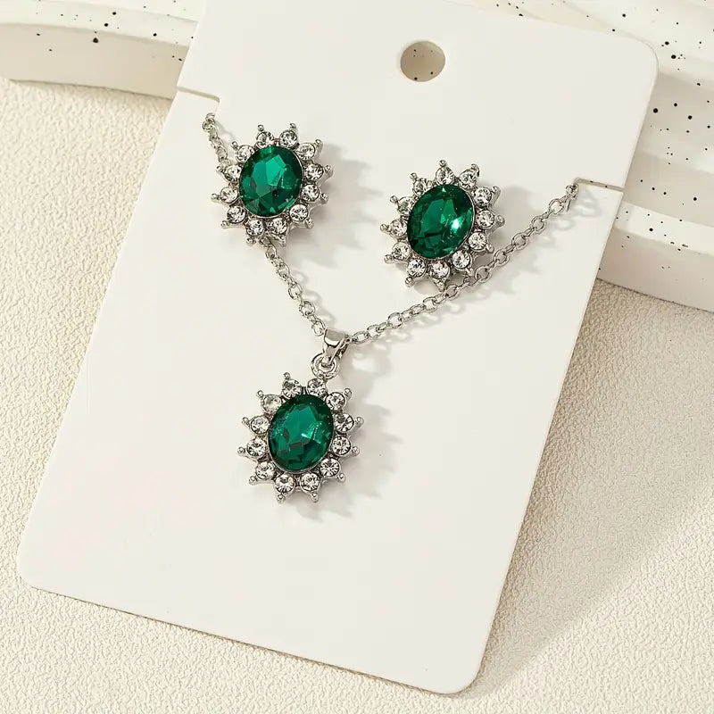 Maelis – Emerald Jewelry Set