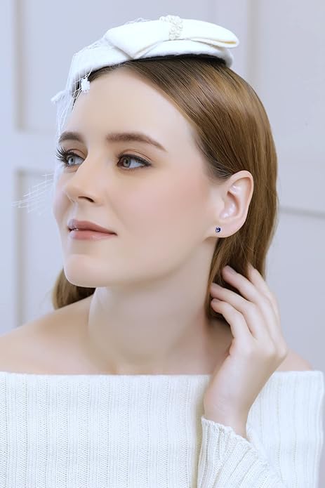 Camila - Sapphire Stud Earrings