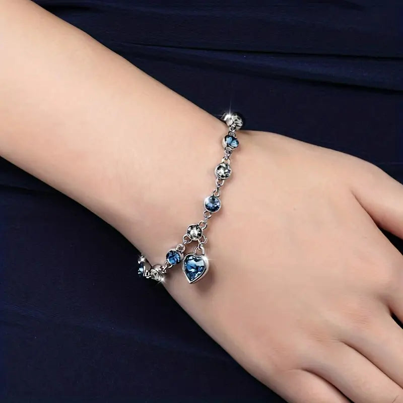 Elora – Sapphire White Gold Bracelet