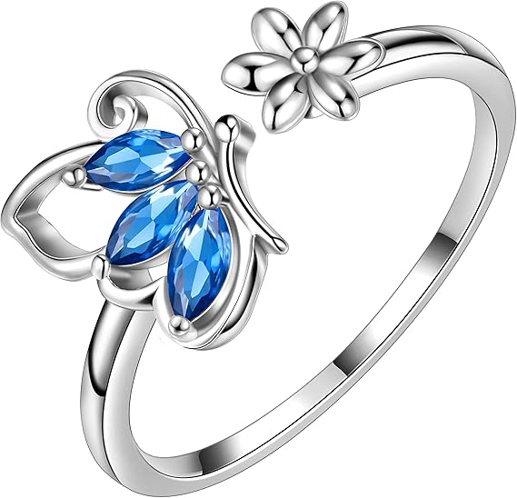 Avery - Sapphire Butterfly Ring