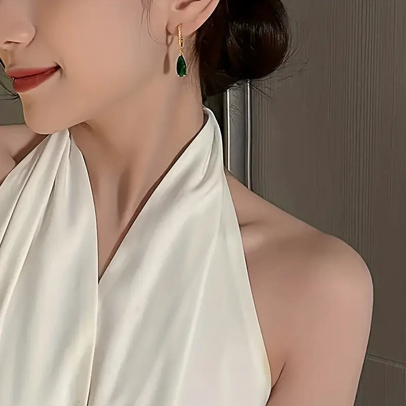 Clarisse – Gold Gemstone Earrings