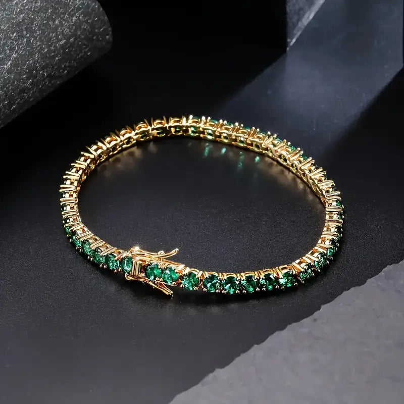 Camila – Emerald Tennis Bracelet