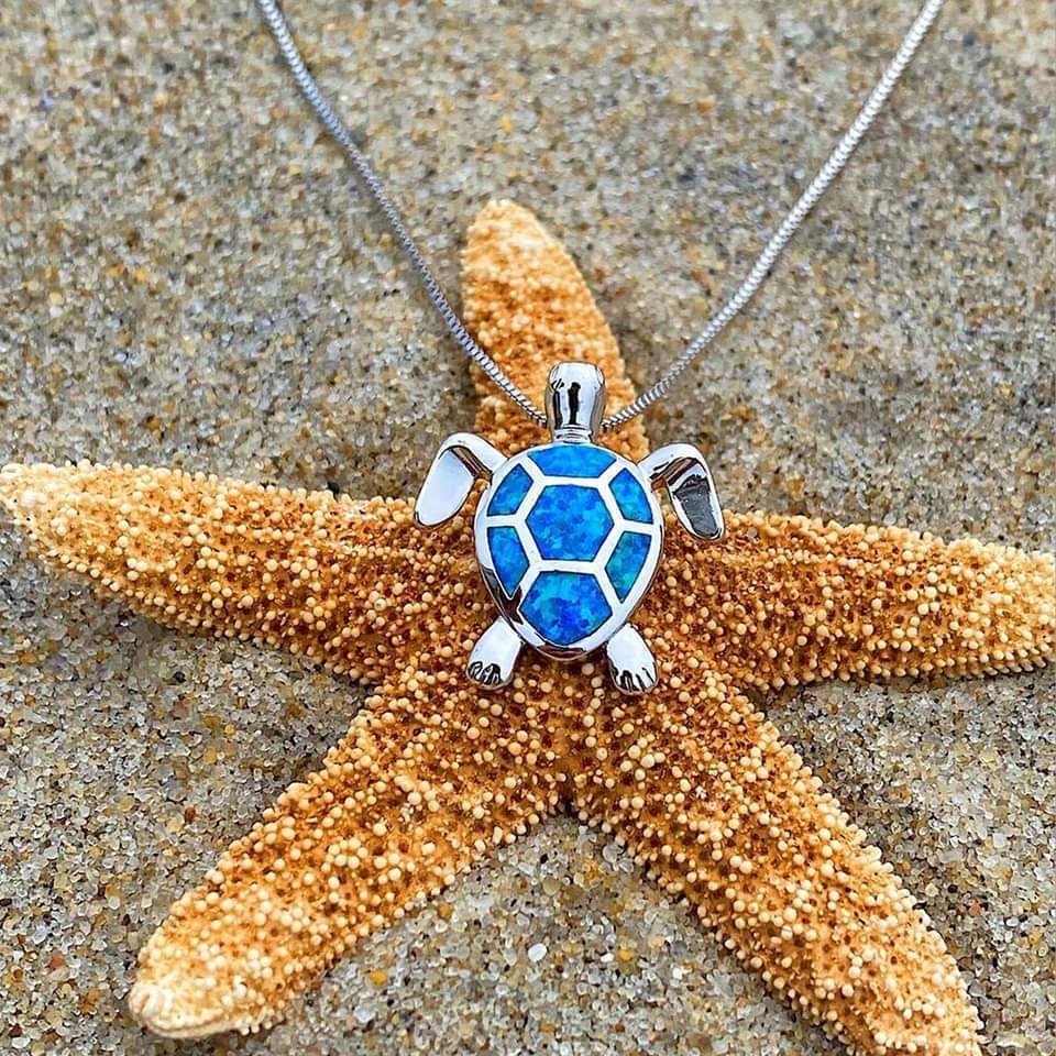 Kaia – Opal Sea Turtle Necklace