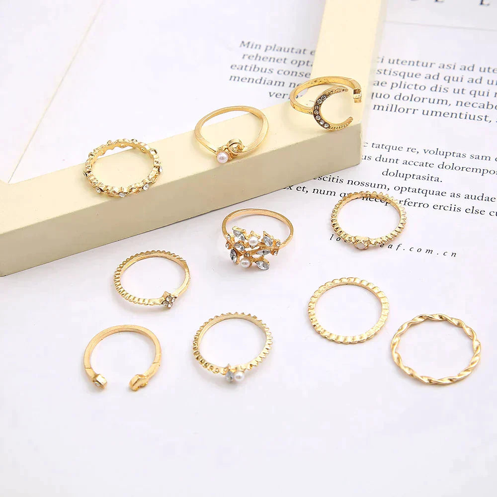 Callista – Celestial Gold Stackable Rings