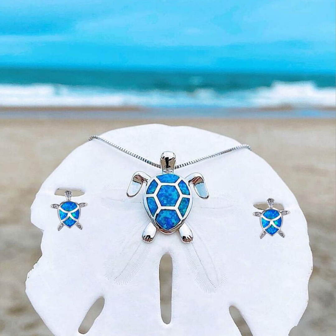 Kaia – Opal Sea Turtle Necklace