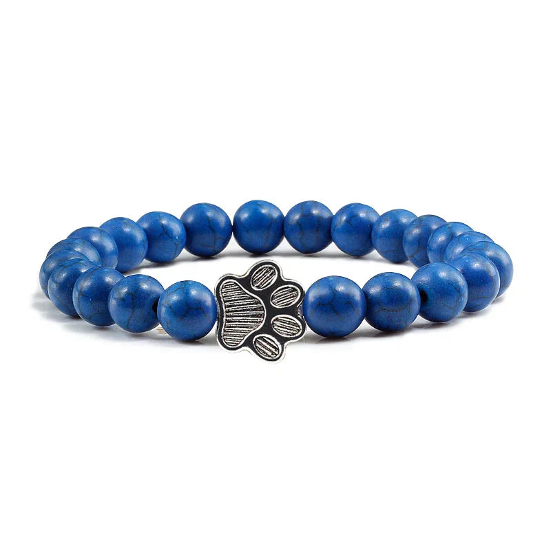 Lyra – Turquoise Paw Bead Bracelet