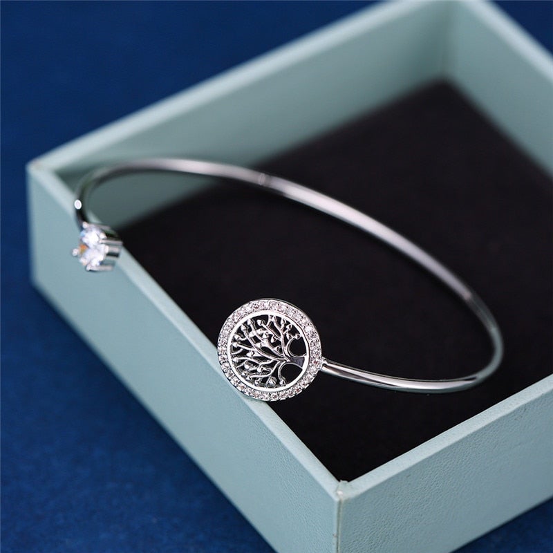 Liora – Tree of Life Bangle Bracelet