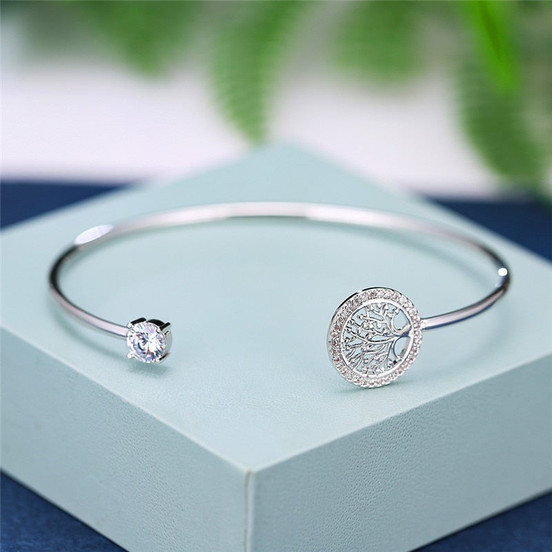 Liora – Tree of Life Bangle Bracelet