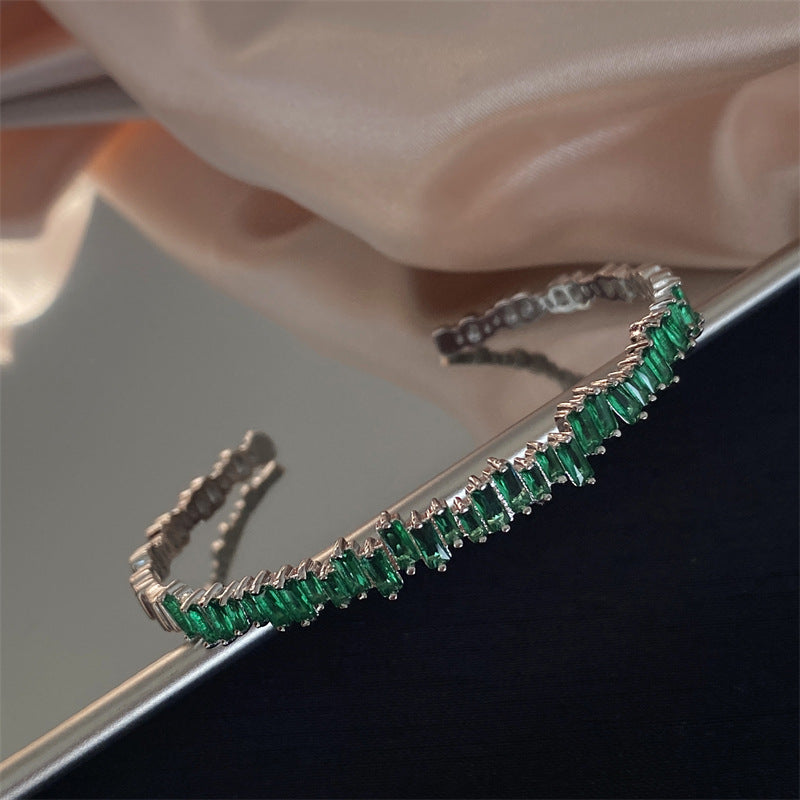 Aveline – Emerald Stacked Cuff Ring