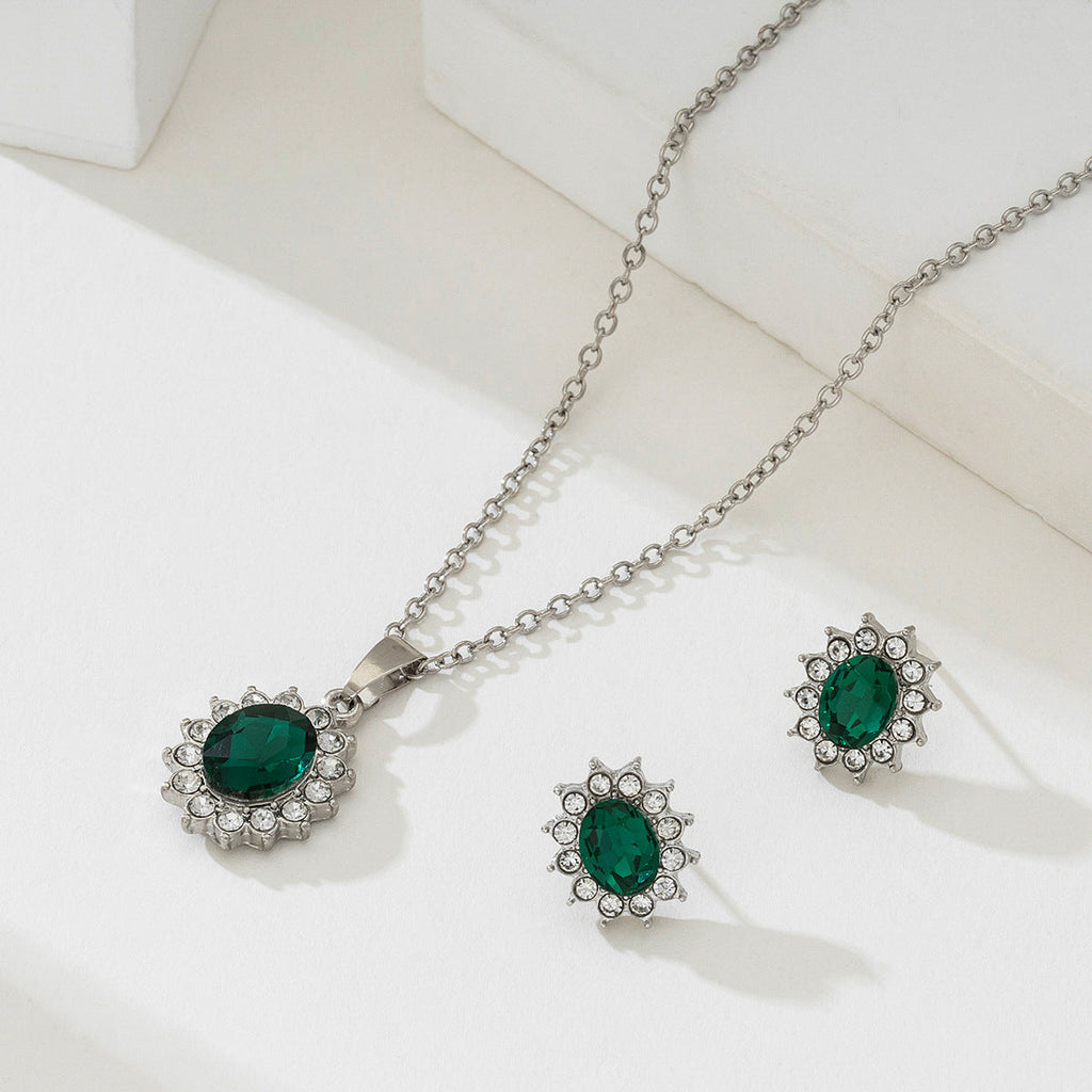 Maelis – Emerald Jewelry Set
