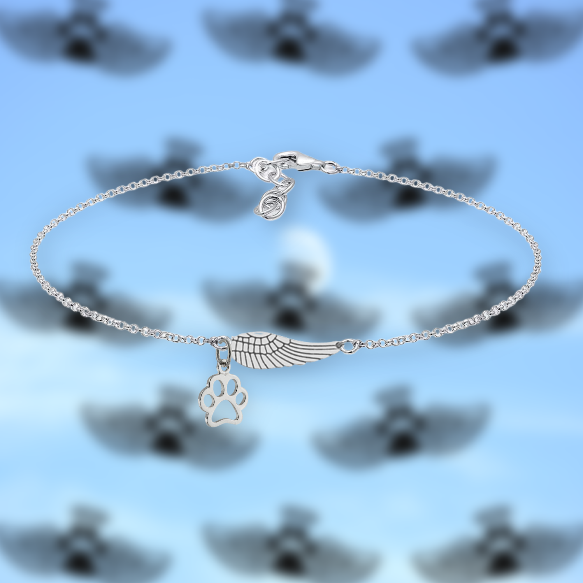 Elara – Angel Wing Paw Bracelet