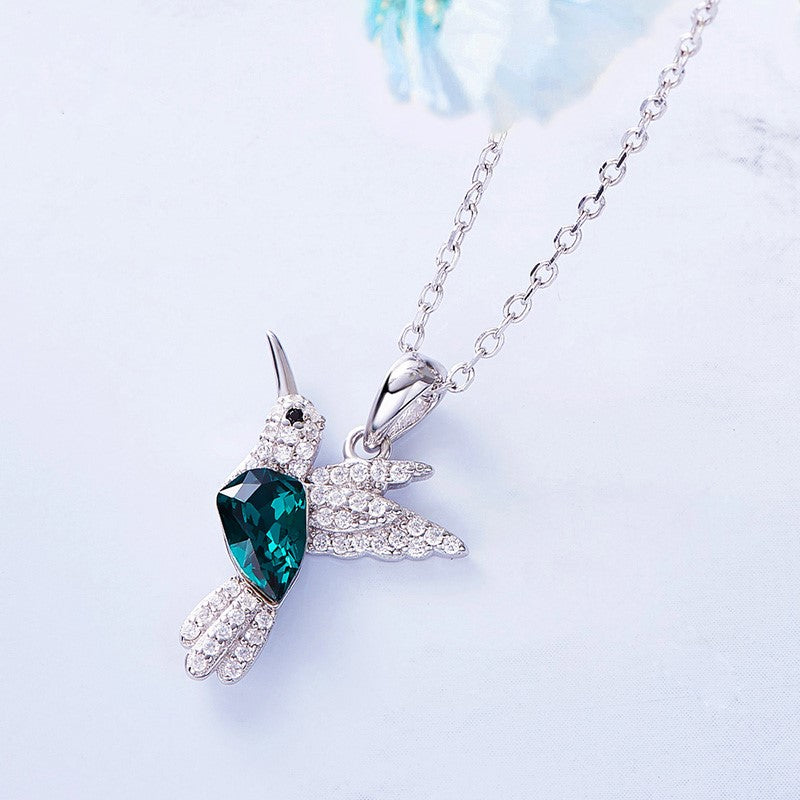 Liana – Crystal Hummingbird Necklace