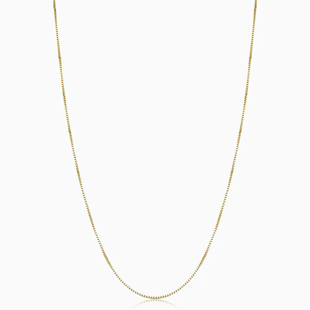 Lena – Box-Link Gold Necklace