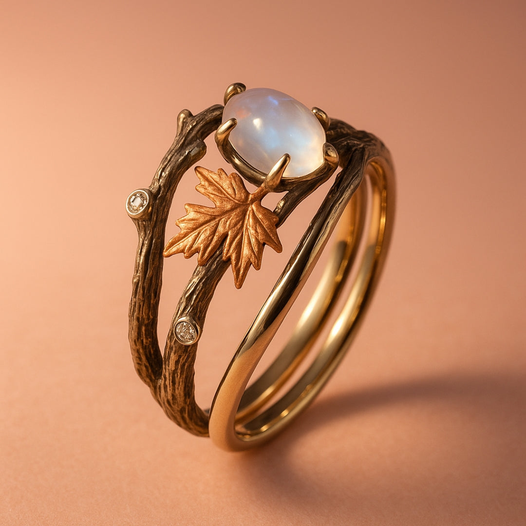 Leona – Moonstone Forest Ring