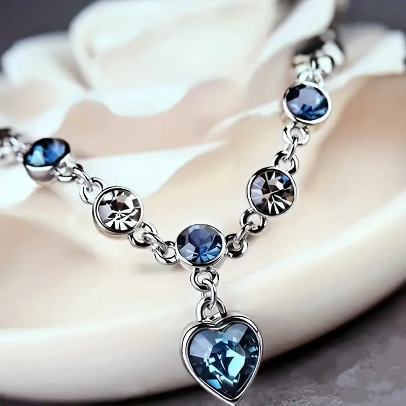 Elora – Sapphire White Gold Bracelet