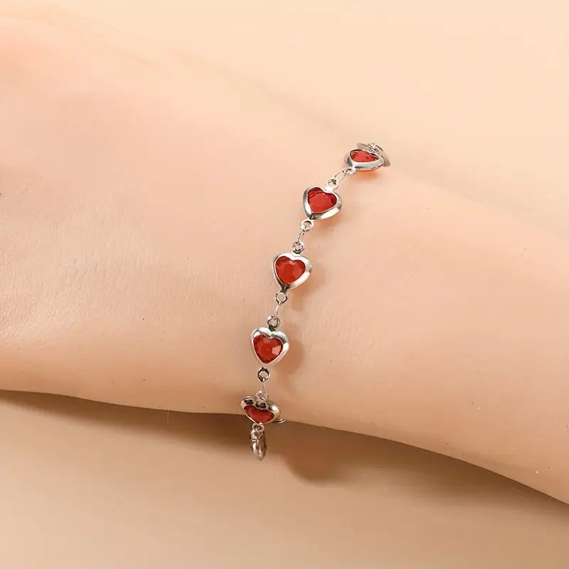 Mirella – Heartline White Gold Bracelet