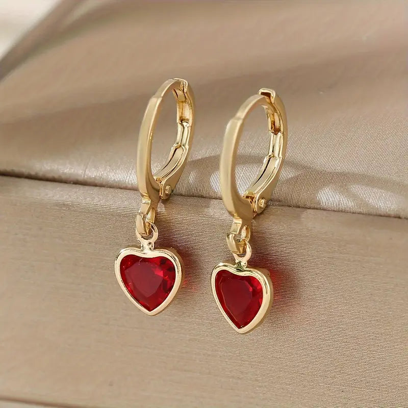 Kaelis – Heartstone Gold Earrings
