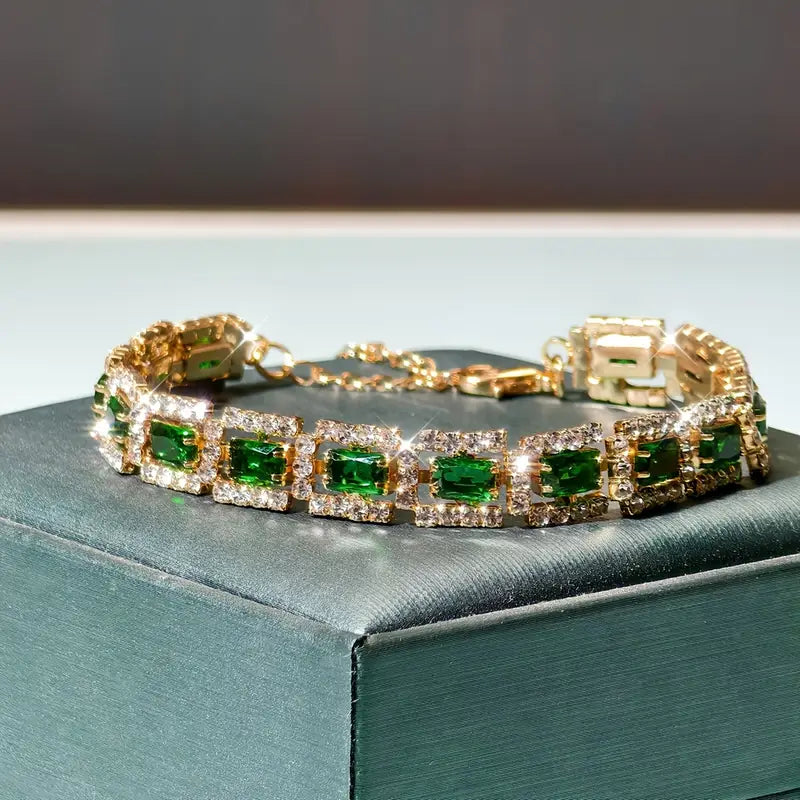 Mirabella – Emerald Statement Bracelet