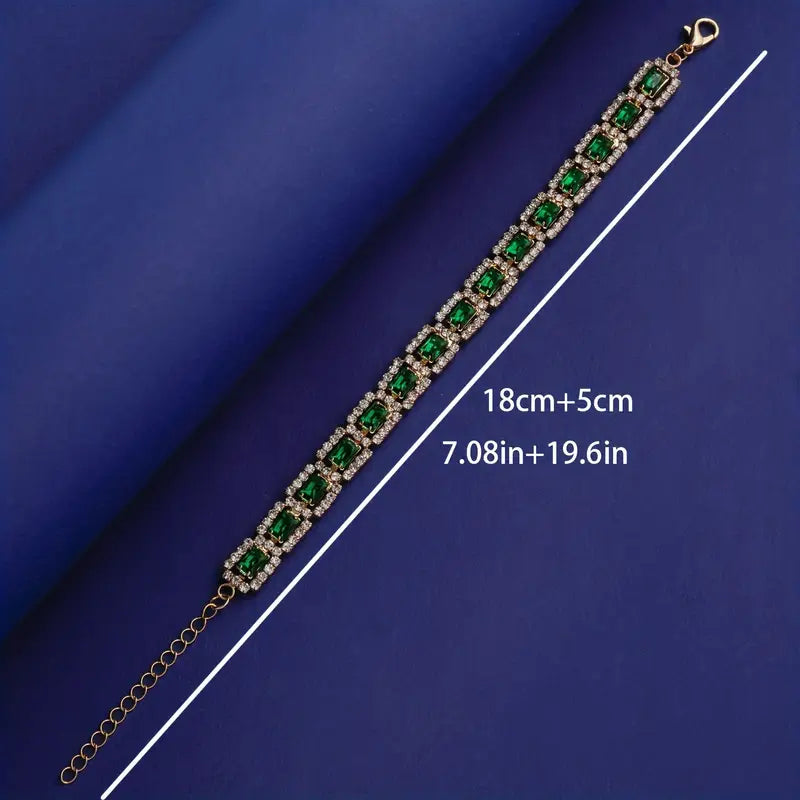 Mirabella – Emerald Statement Bracelet