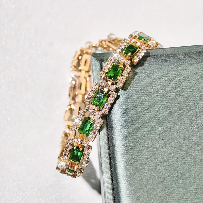 Mirabella – Emerald Statement Bracelet