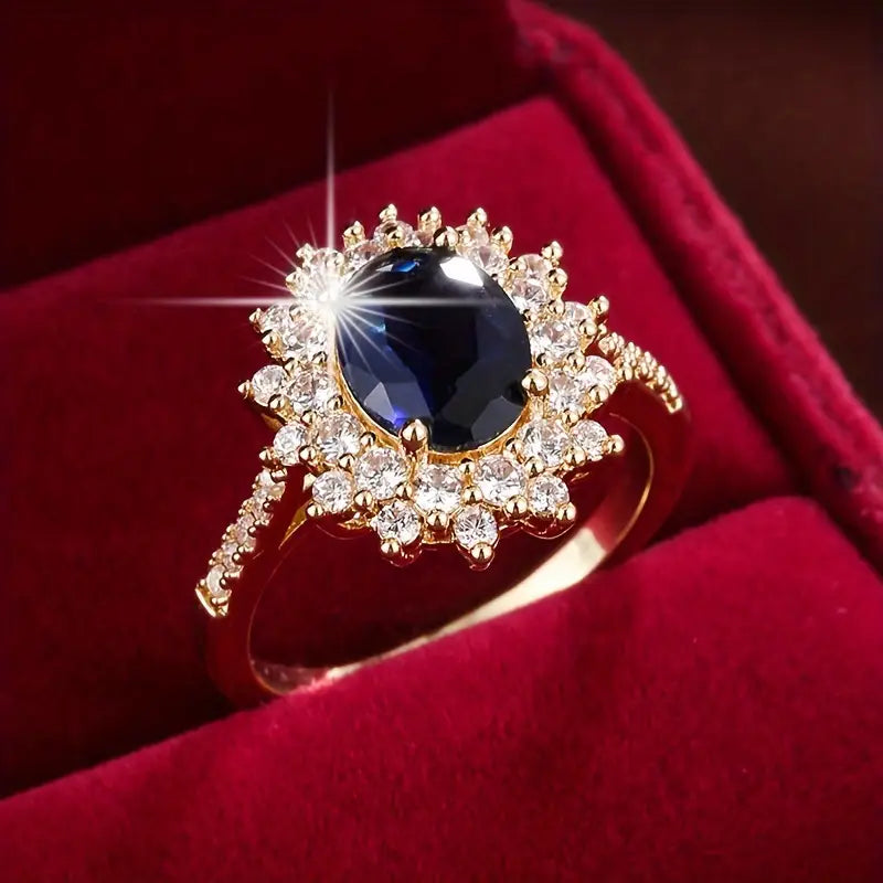 Seraphina – Sapphire White Gold Ring