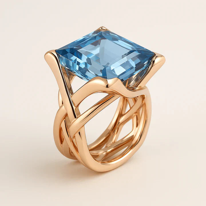 Celeste – Blue Gem Statement Ring