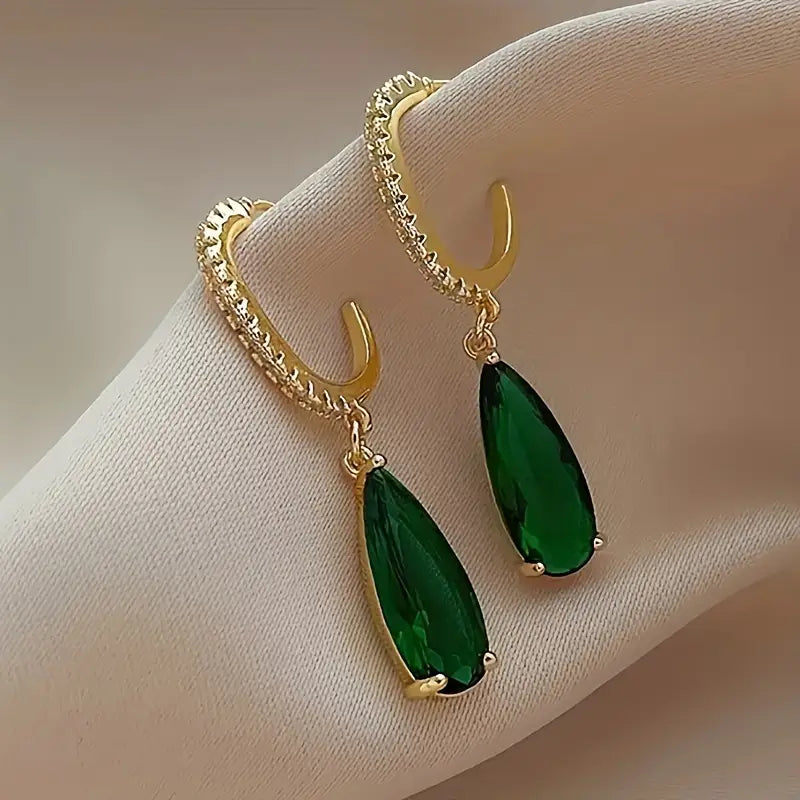 Clarisse – Gold Gemstone Earrings