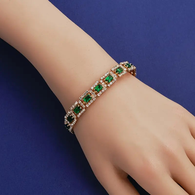 Mirabella – Emerald Statement Bracelet