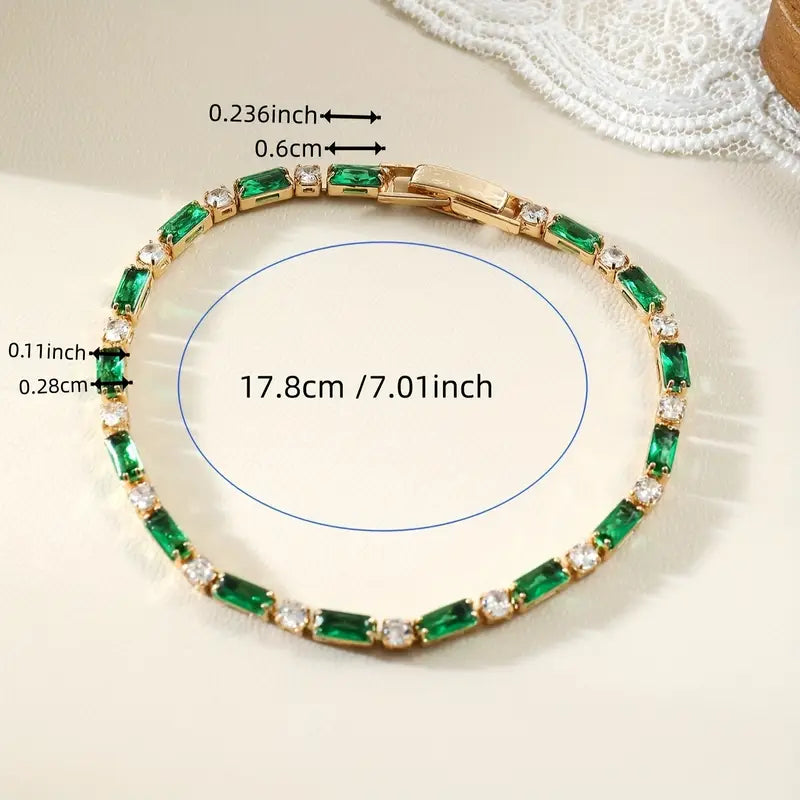 Elspeth – Emerald Tennis Bracelet
