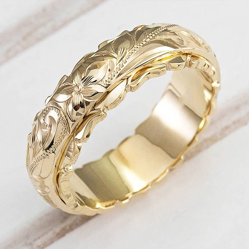 Elira – Floral Gold Ring