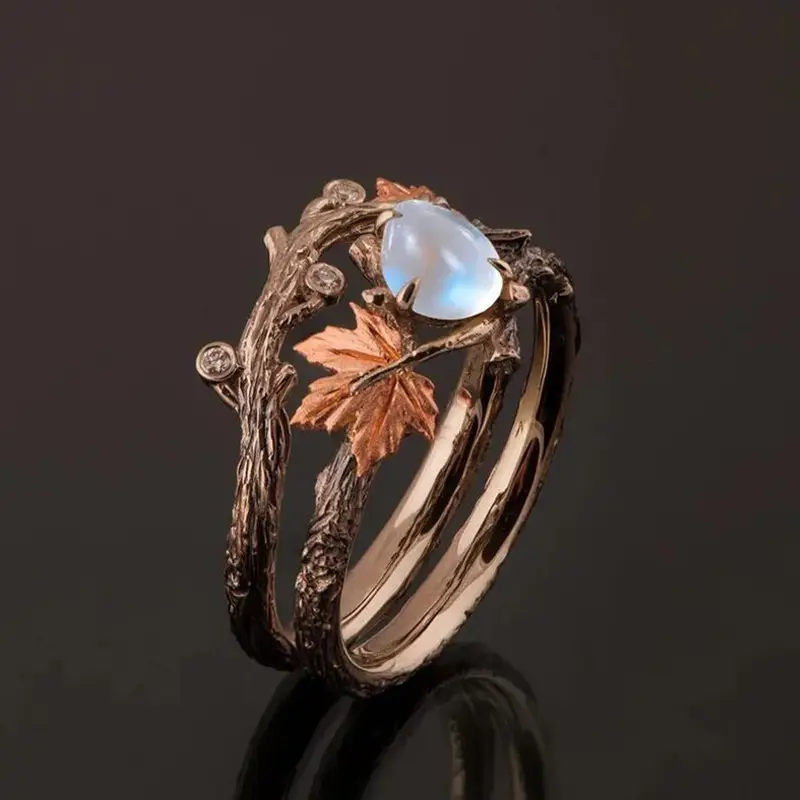 Leona – Moonstone Forest Ring