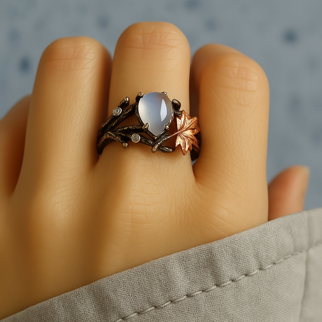 Leona – Moonstone Forest Ring