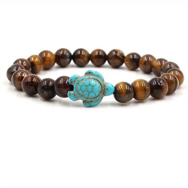 Selena – Turquoise Turtle Bead Bracelet