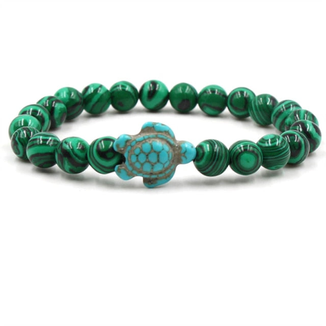 Selena – Turquoise Turtle Bead Bracelet