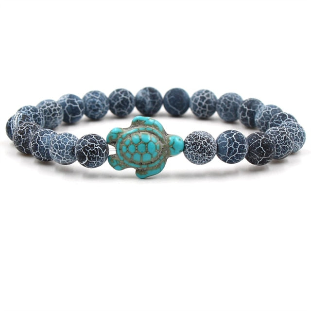 Selena – Turquoise Turtle Bead Bracelet