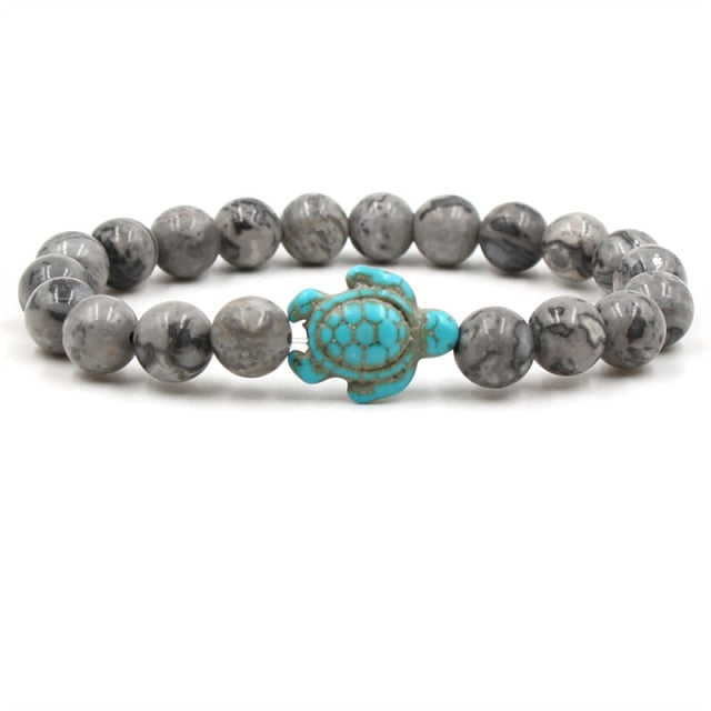Selena – Turquoise Turtle Bead Bracelet