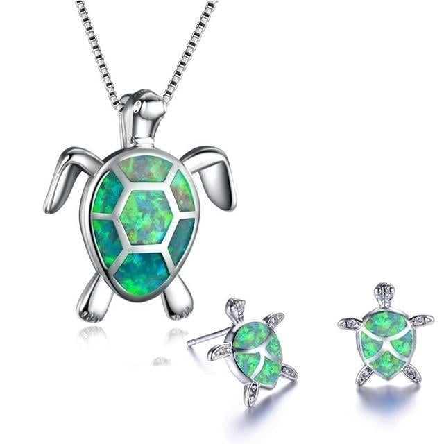 Kaia – Opal Sea Turtle Necklace