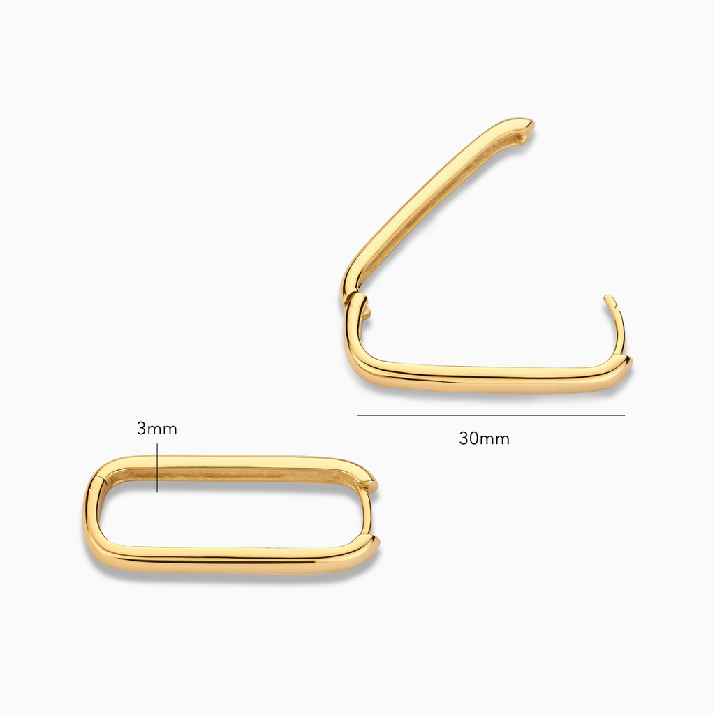 Isla – Sleek Gold Hoops