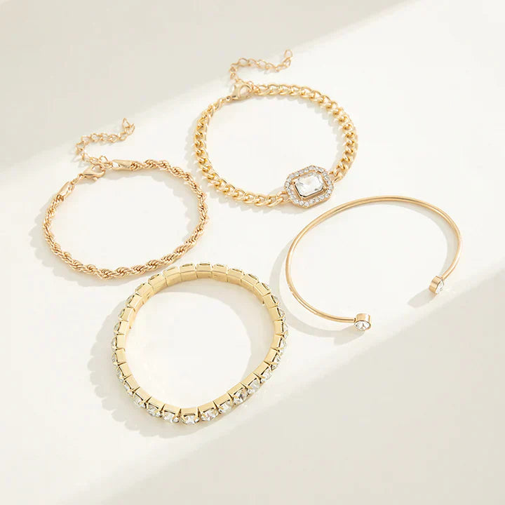 Mariana – Layered Gold Bracelet Set